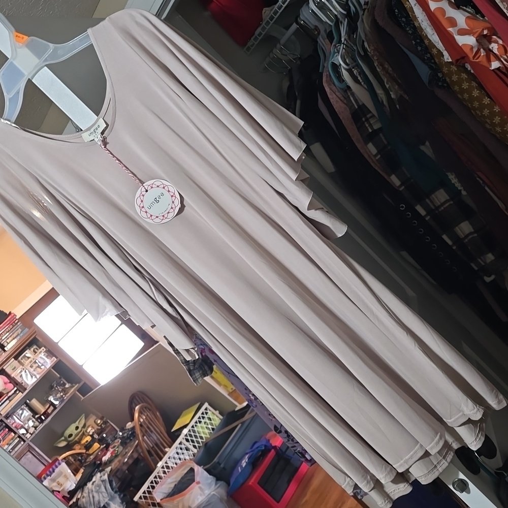 Umgee Taupe Casual Dress